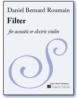 Filter for acoustic or electric violin