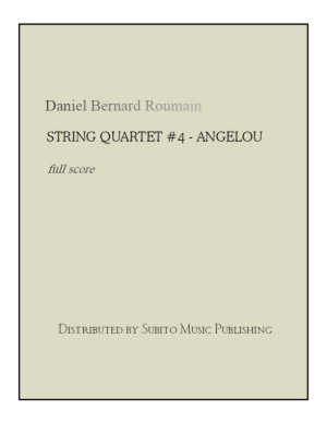 String Quartet No. 4: Angelou (score) - Click Image to Close