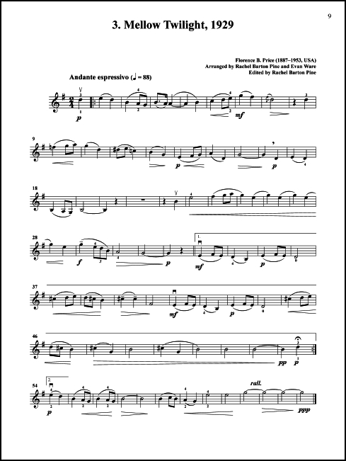 Music by Black Composers: Volume 3 for Violin - Click Image to Close