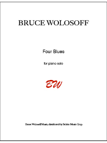 Four Blues for solo piano