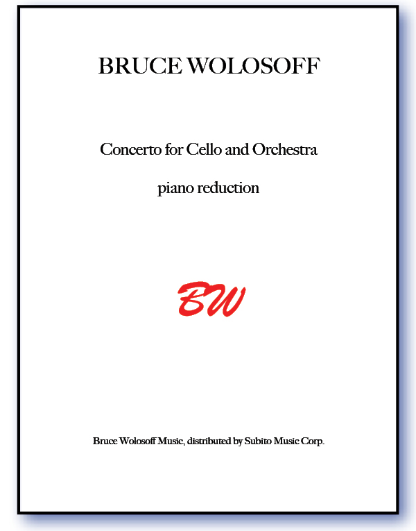 Concerto for Cello & Orchestra Piano reduction & Part