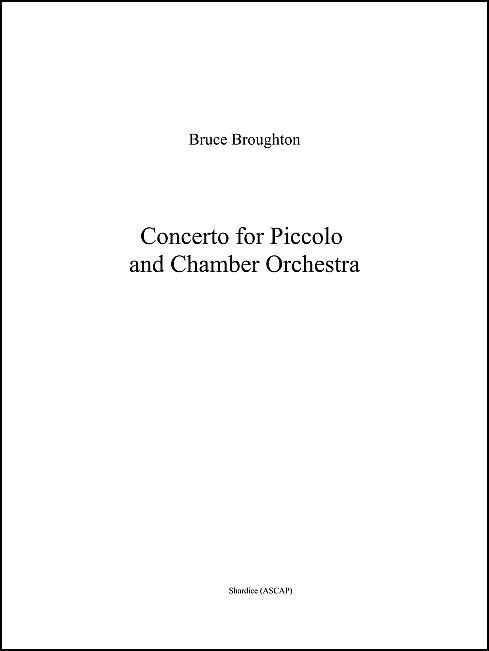 Concerto for Piccolo & Chamber Orchestra