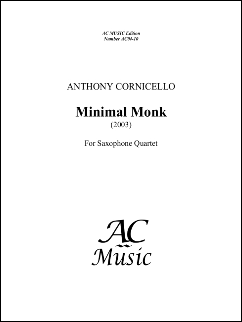 Minimal Monk for Saxophone Quartet