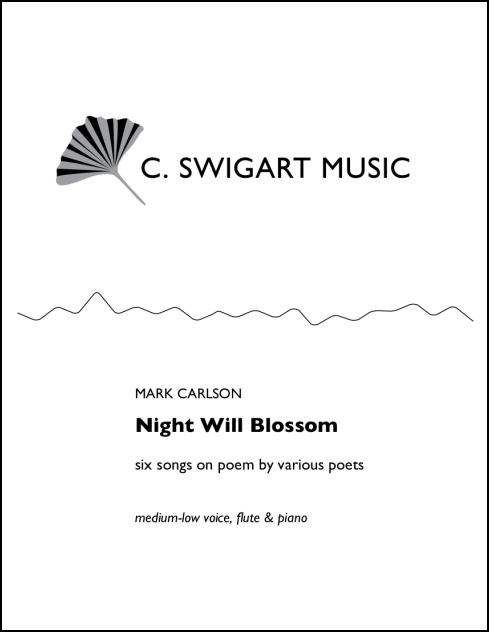 Night Will Blossom for Medium-Low Voice, Flute & Piano