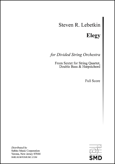 Elegy for Divided String Orchestra - Click Image to Close