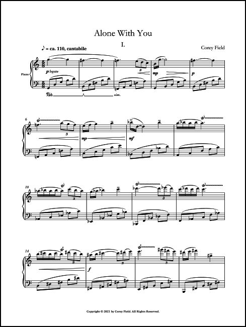 Alone With You for Piano - Click Image to Close