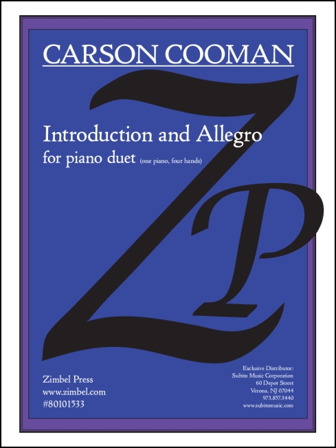 Introduction and Allegro for Piano Duet (one piano, four hands)