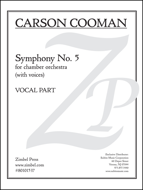Symphony No. 5 for for Chamber Orchestra & Treble soli (6) - Click Image to Close