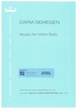 Music for Violin Solo