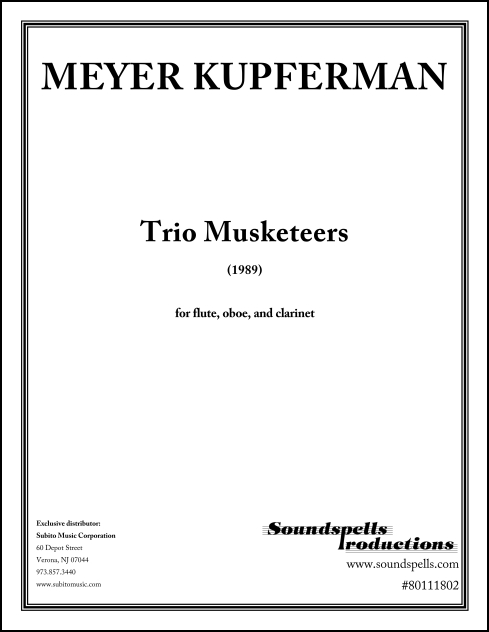 Trio Musketeers for Flute, Oboe, Clarinet - Click Image to Close