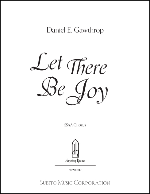 Let There Be Joy for SSAA a cappella - Click Image to Close
