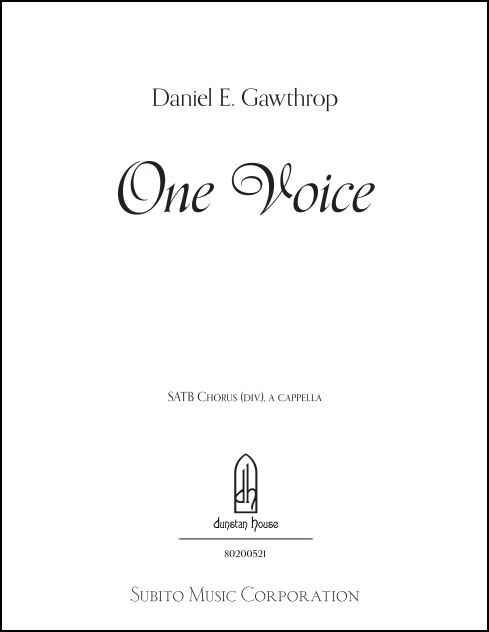 One Voice for SATB a cappella