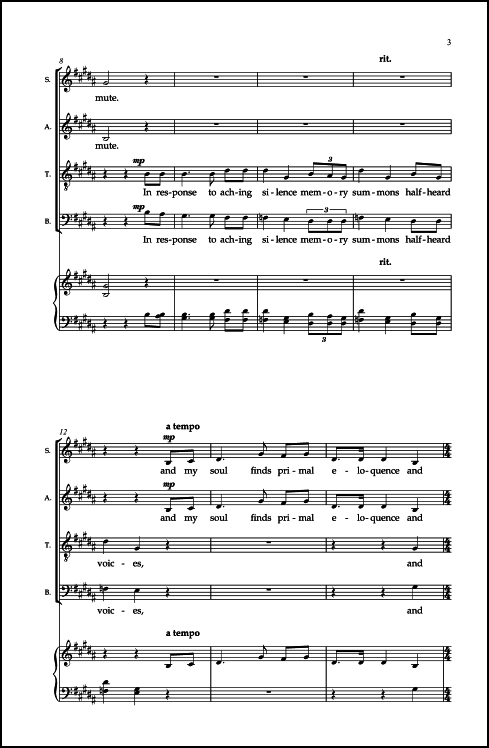 Sing Me to Heaven for SATB a cappella