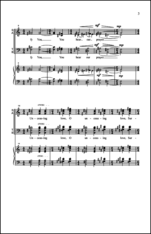Pilgrims' Hymn (8 part version) for SSAATTBB Chorus, a cappella