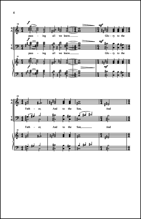 Pilgrims' Hymn (8 part version) for SSAATTBB Chorus, a cappella - Click Image to Close