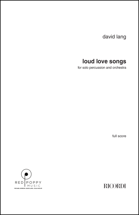 loud love songs for solo percussion & orchestra - Click Image to Close