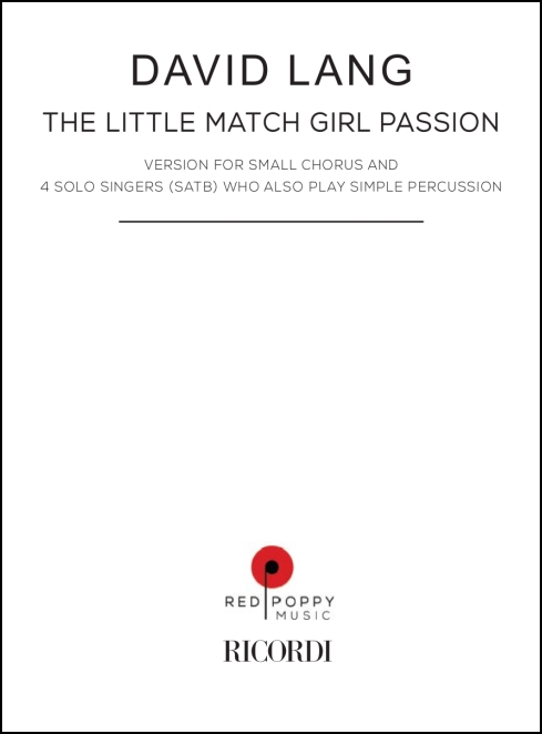 the little match girl passion for chamber choir & 4 voices (SATB)