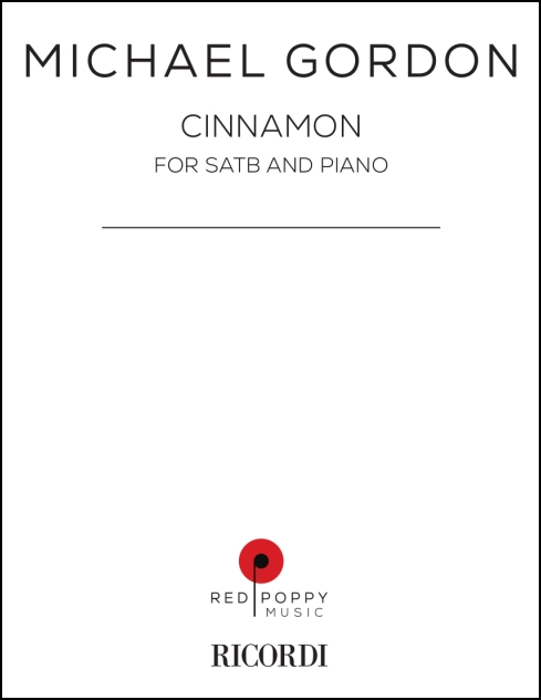Cinnamon for choir SATB and piano