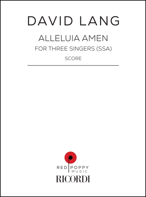 alleluia amen for Three Singers (SSA)