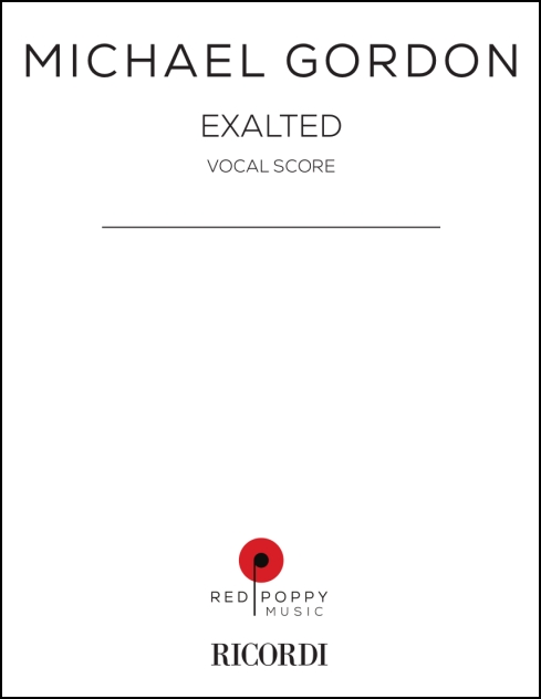 Exalted, vocal score for choir and string quartet