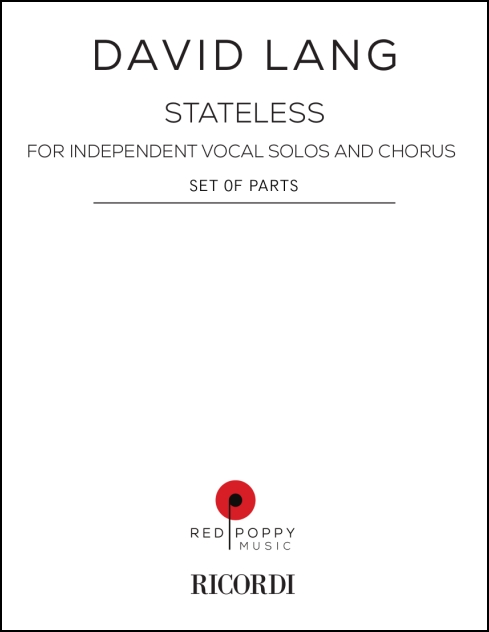 stateless, set of solo parts (SATB) for independent vocal solos & chorus