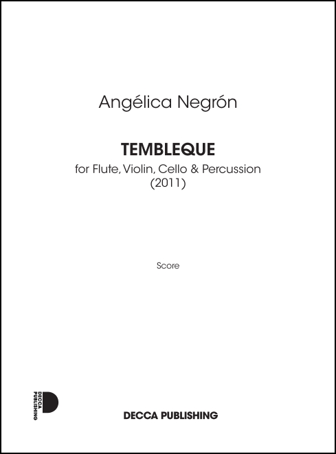 Tembleque for Flute, Violin, Violoncello & Percussion