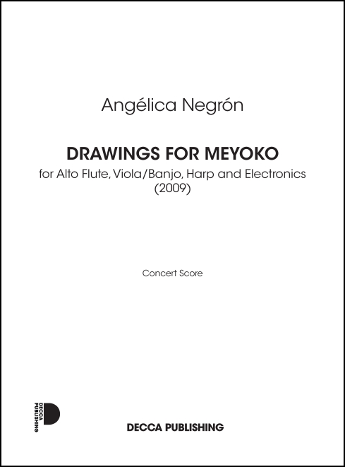 Drawings for Meyoko for Alto Flute, Viola/Banjo, Harp & Electronics