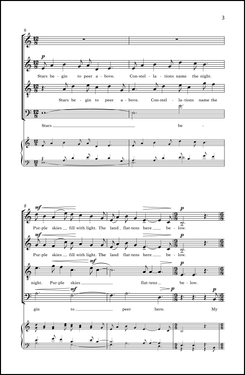 Christmas Cards: 2. Eastern Road for SATB chorus, a cappella - Click Image to Close