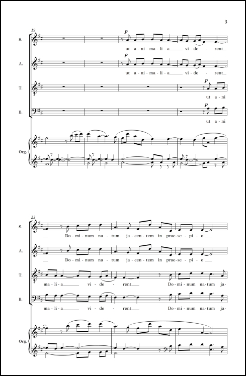 O Magnum Mysterium for SATB chorus & organ - Click Image to Close