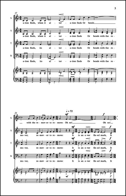 Sonnet 116 for SATB Chorus, a cappella - Click Image to Close
