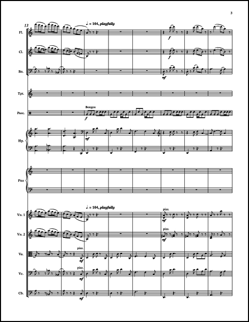 Piano Concerto No. 3 for Piano & Chamber Orchestra
