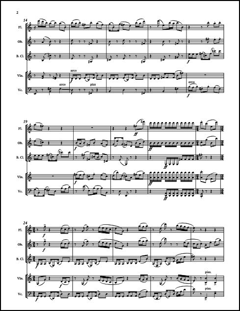 Ruby's Ascent for Flute/Alto Flute, Oboe, Clarinet/Bass Clarinet, Violin & Violoncello - Click Image to Close