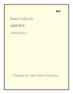 Sanctus for SATB chorus & organ (opt. brass) - Click Image to Close