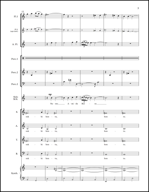 Sacred Songs & Interludes for mezzo-soprano & baritone soloists, SATB chorus & ensemble - Click Image to Close
