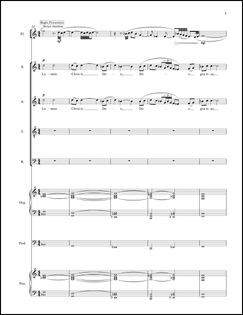 Lumen Christi for SATB chorus, flute, percussion, organ & hand bells - Click Image to Close