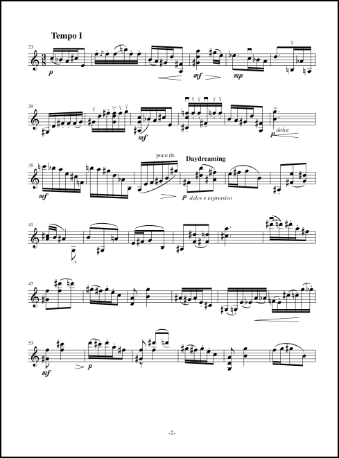 Solo Sonata for violin (& viola)