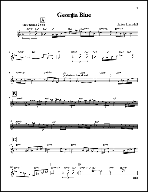 Blues and Ballads A Lead Sheet Collection - Click Image to Close