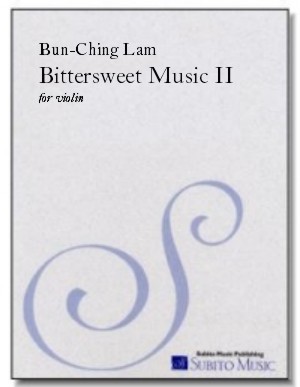 Bittersweet Music II for violin