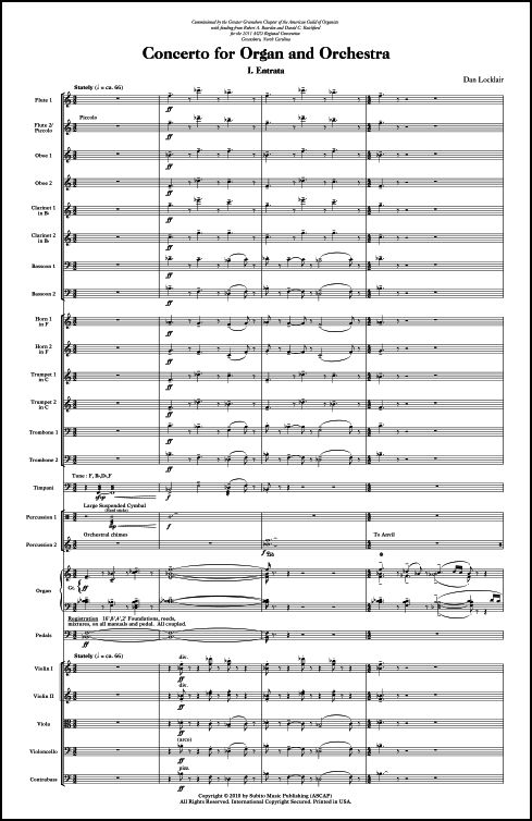 Concerto for Organ and Orchestra - Click Image to Close