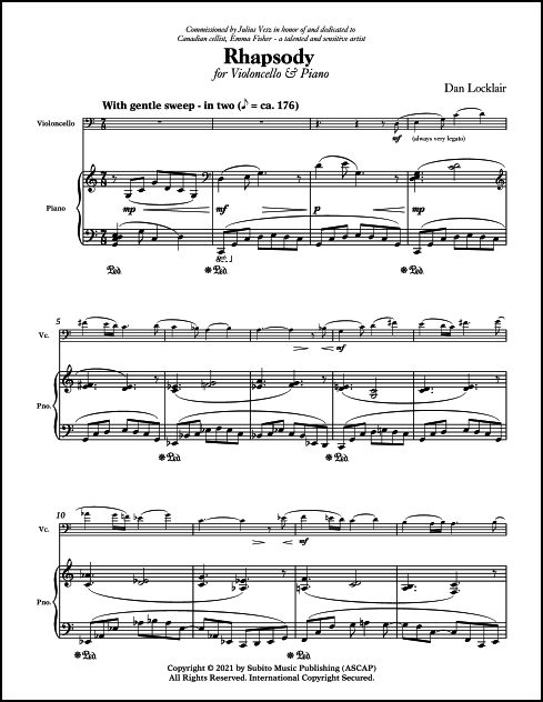 Rhapsody for Violoncello & Piano