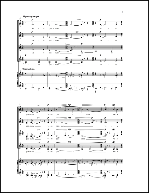 Ave Verum for SSAA chorus, a cappella - Click Image to Close