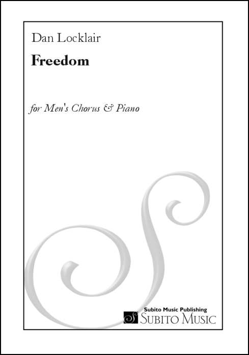 Freedom for men's chorus & piano