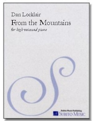 From the Mountains for high voice & piano - Click Image to Close