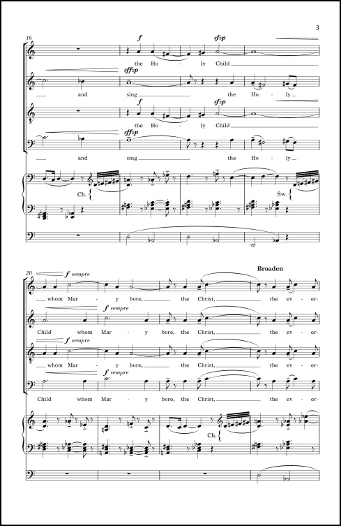 From East to West Christmas anthem for SATB chorus & organ - Click Image to Close