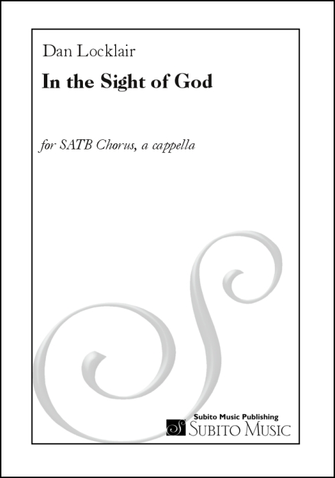 In the Sight of God for SATB chorus, a cappella - Click Image to Close