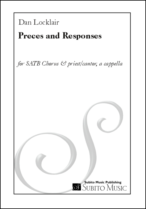 Preces and Responses for SATB chorus & priest/cantor, a cappella - Click Image to Close