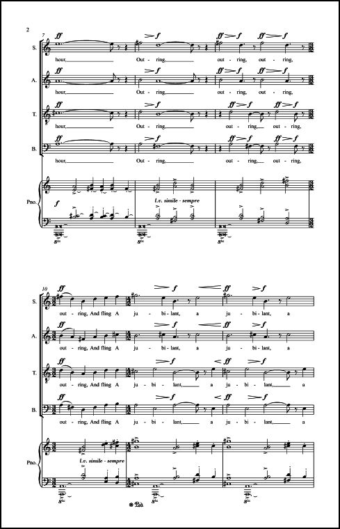 A Bell (from Winter for the Forgottens) for SATB Chorus & Piano - Click Image to Close
