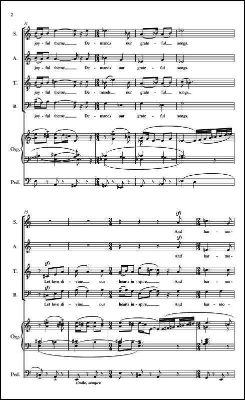 Thy Goodness, Lord, a Joyful Theme for SATB Chorus & Organ - Click Image to Close