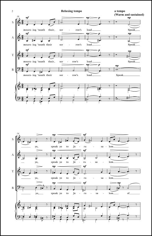 Comfort Ye My People for SATB Chorus (divisi), a cappella - Click Image to Close