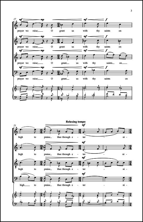 O Trinity of Blessed Light for SATB Chorus, a cappella - Click Image to Close